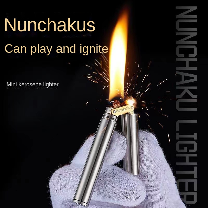 Fire Starting Kit - Компактная новая латунная зажигалка, ветрозащитная, миниатюрная,